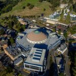Aerial view of the Advanced Light Source domed building