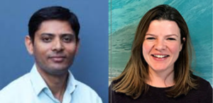 headshots left to right: Sujoy Roy, Sophie Morley